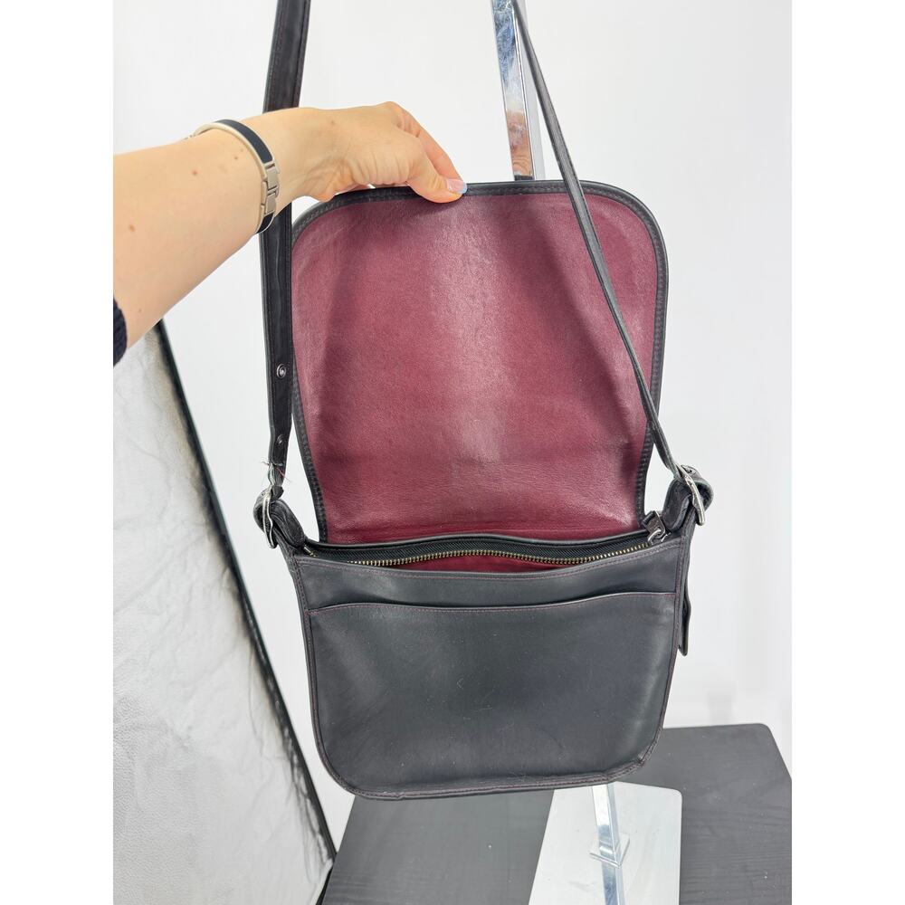 Coach 75th Anniversary Saddle Crossbody Bag Black Leather Limited Edition Flap - Picture 10 of 16